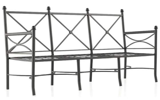 Sofa Forja 3 Plazas con Cojines Nilo