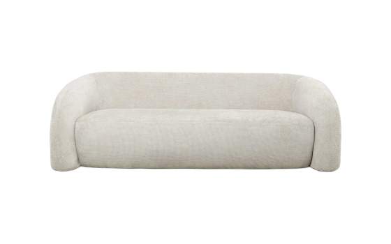 Sofa Khalid Tapizado Chenilla Beige Serie Aitlas