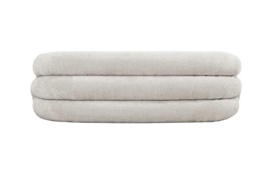 Sofa Khalid Tapizado Chenilla Beige Serie Aitlas