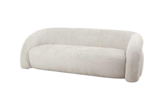 Sofa Khalid Tapizado Chenilla Beige Serie Aitlas