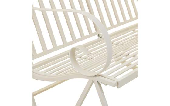 Sofa Mecedora de Forja Blanca 2 Plazas Clasico Aggema