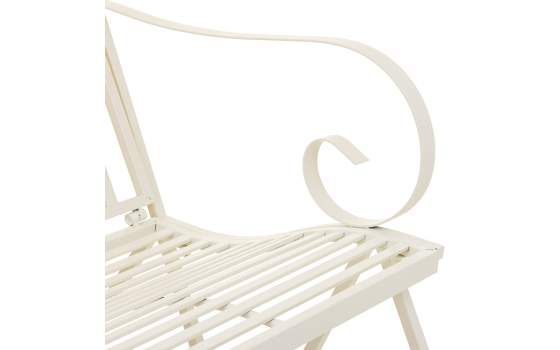 Sofa Mecedora de Forja Blanca 2 Plazas Clasico Aggema