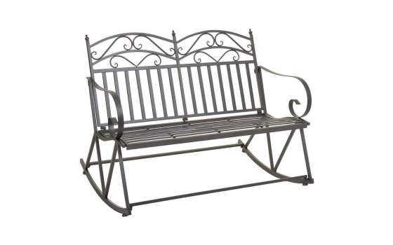 Sofa Mecedora Forja Gris 2 Plazas Clasico Serie Aggema