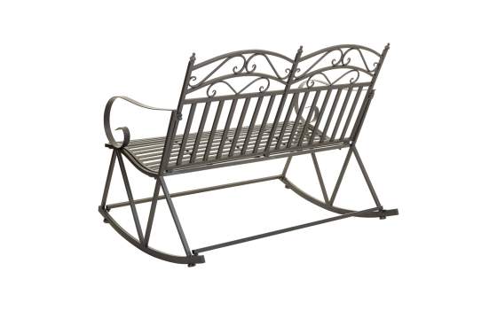 Sofa Mecedora Forja Gris 2 Plazas Clasico Serie Aggema