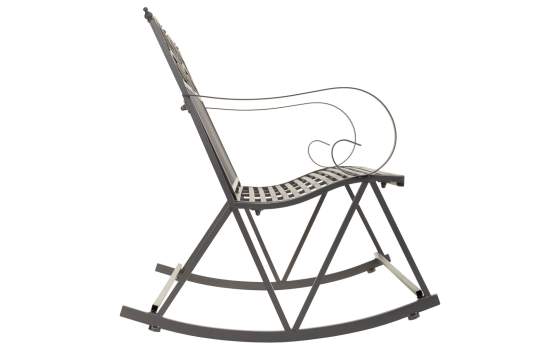 Sofa Mecedora Forja Gris 2 Plazas Clasico Serie Aggema