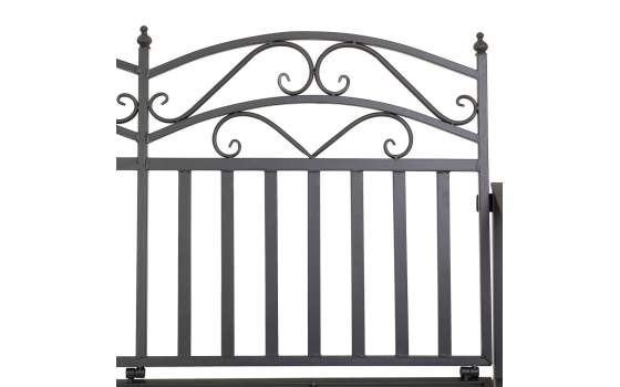 Sofa Mecedora Forja Gris 2 Plazas Clasico Serie Aggema