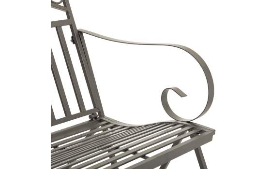 Sofa Mecedora Forja Gris 2 Plazas Clasico Serie Aggema