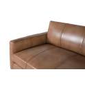 Sofa Salon Grande Clasico Vintage Piel Marron Serie Alduan