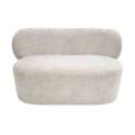Sofa Yak 2 Plazas de Chenilla Gruesa Beige Serie Aitlas