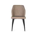 Ste 2 Sillas Elegantes Cuero Sintetico Gris y Acero Serie Alkiza Ste 2 Sillas Elegantes Cuero Sintetico Gris y Acero Serie Alkiza