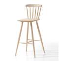 Taburete Alto Bar Madera de Haya Maciza Serie Palillos