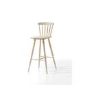 Taburete Alto Bar Madera de Haya Maciza Serie Palillos