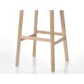 Taburete Alto Bar Madera de Haya Tapizado Serie Stylo