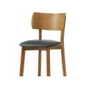 Taburete Alto Bar Madera de Haya Tapizado Serie Yara