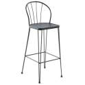 Taburete Alto Forja Respaldo industrial Actual Serie Alfamar