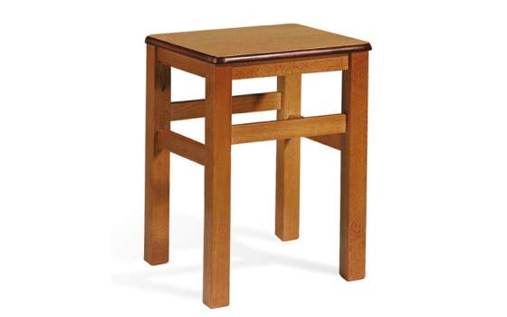 Taburete Bajo Recto Madera de Haya