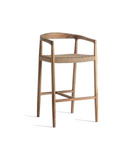 Taburete Bar Caen con Brazos Estilo Contemporaneo Backlyn