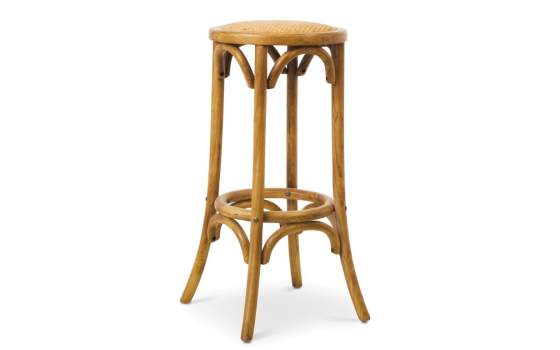 Taburete Bar Clasico Roble Natural Serie Alende