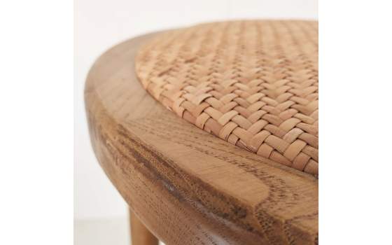 Taburete Bar Clasico Roble Natural Serie Alende