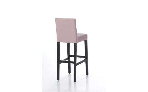 Taburete Bar Madera de Haya Tapizado Completo Serie Vary