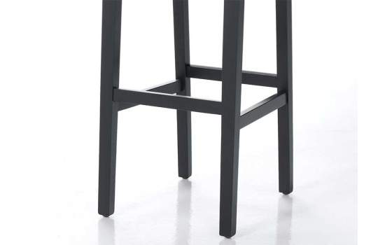 Taburete Bar Madera de Haya Tapizado Completo Serie Vary