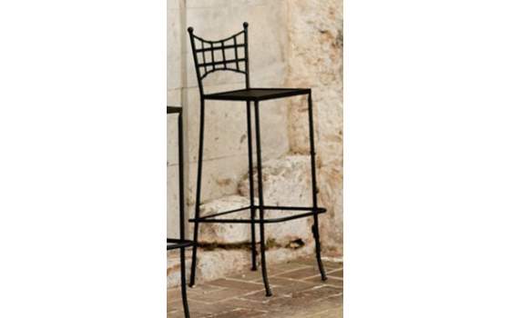 Taburete Forja Creta  Con Cojin