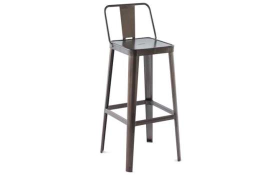 Taburete Forja Estilo industrial Actual Alto Serie Alfamar