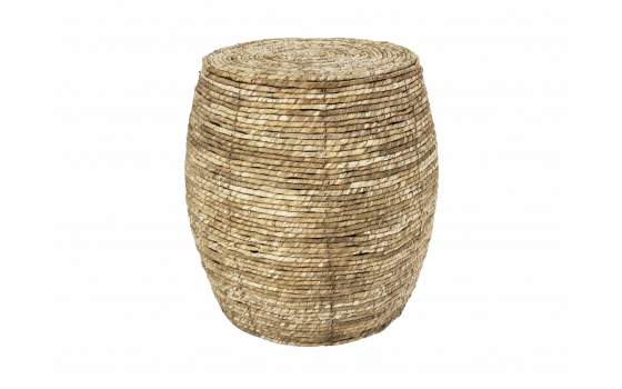 Taburete Puff Artesanal de Fibra Natural en Abaca