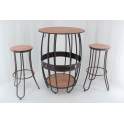 Taburete Redondo estilo Artanst Serie Alfamar