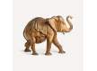 Talla en Madera Maciza Tropical de Elefante Serie Animales