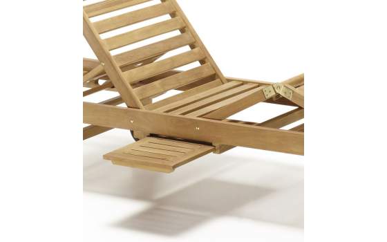 Tumbona Articulada Jardin Madera Teca con Ruedas Snick Tumbona Articulada Jardin Madera Teca con Ruedas Snick