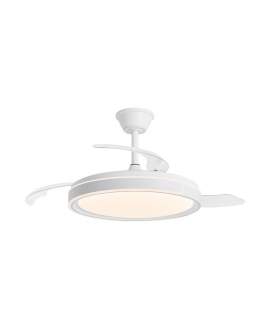 Ventilador Blanco de Techo Moderno LED Motor DC Serie Samana