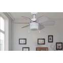 Ventilador Blanco Nogal Palas Reversibles