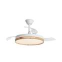 Ventilador de Techo 3 Palas Blanco Madera Serie Togot