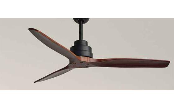 Ventilador de Techo 3 Palas Madera y Metal Rustico