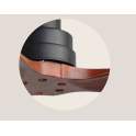 Ventilador de Techo 3 Palas Madera y Metal Rustico