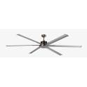 Ventilador de Techo 6 Palas Cromo con Mando Distancia