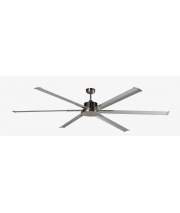 Ventilador de Techo 6 Palas Cromo con Mando Distancia