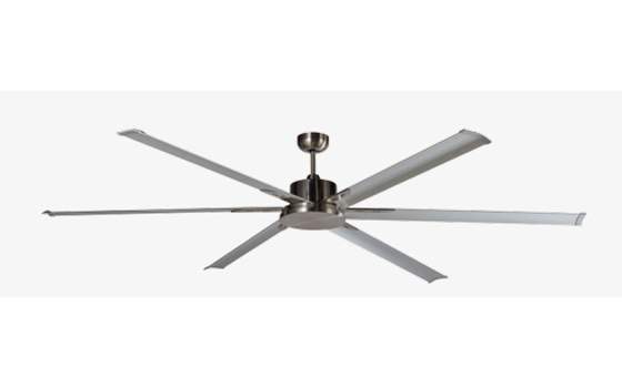Ventilador de Techo 6 Palas Cromo con Mando Distancia