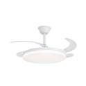 Ventilador de Techo Blanco Luz de Led 4 palas Serie Creta