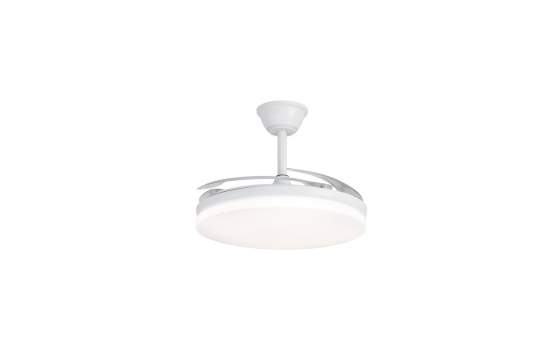 Ventilador de Techo Blanco Luz de Led 4 palas Serie Creta