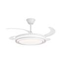 Ventilador de Techo Blanco Luz de Led Palas de 107 Korfu