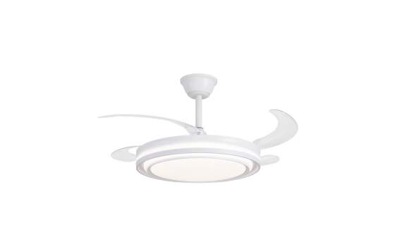 Ventilador de Techo Blanco Luz de Led Palas de 107 Korfu