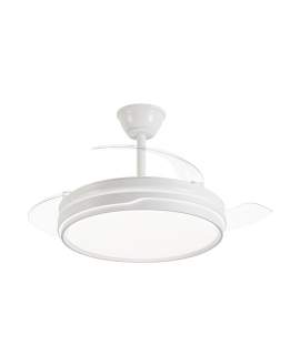 Ventilador de Techo Blanco Moderno LED Motor DC Serie Lima