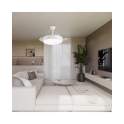 Ventilador de Techo Blanco Moderno LED Motor DC Serie Lima