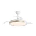 Ventilador de Techo Blanco-Oro Moderno LED Motor DC Samana