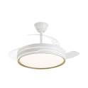Ventilador de Techo Blanco-Oro Moderno LED Motor DC Serie Lima