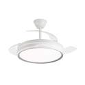 Ventilador de Techo Blanco-Plata Actual LED Motor DC Lima