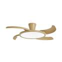 Ventilador de Techo con Aspas Retractiles Acabado Madera Qatar