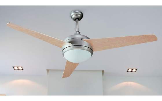 Ventilador de Techo Cromo Satinado Palas Haya